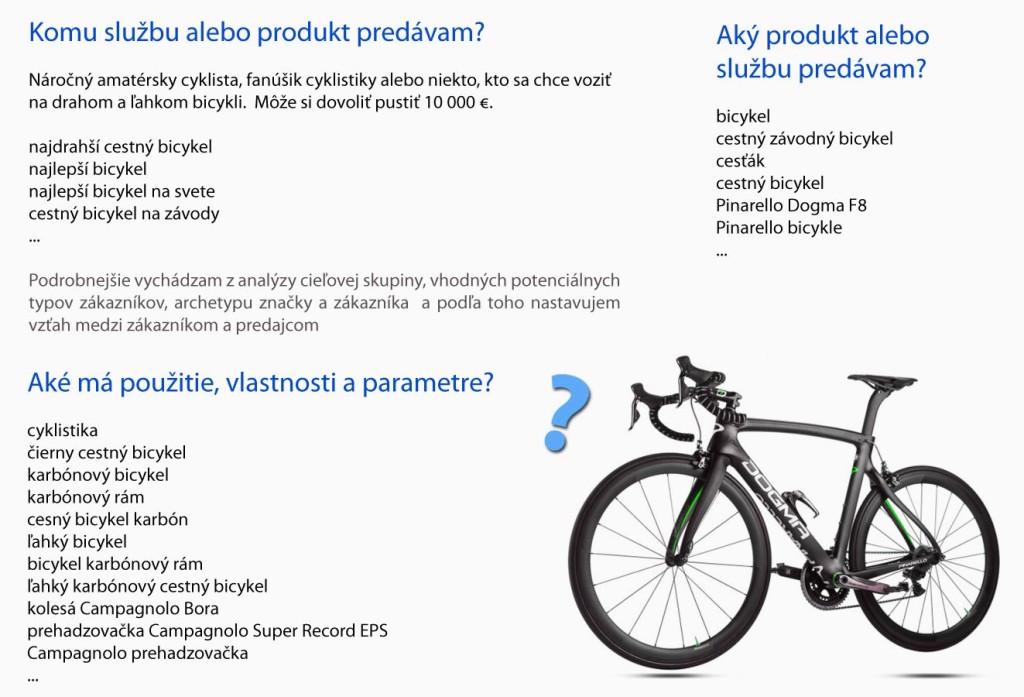 Ako určiť vlastnosti produktu - Pinarello Dogma F8